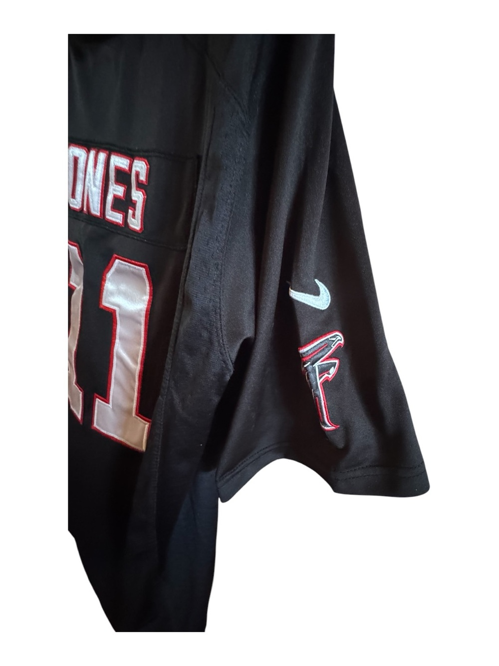 Nike Julio Jones Sz Large Atlanta Falcons Black Short Sleeve Jersey NFL Football - Picture 8 of 8